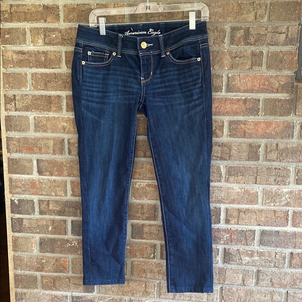 American Eagle Outfitters Women's Deep Indigo Slim Boot Skinny Jeans